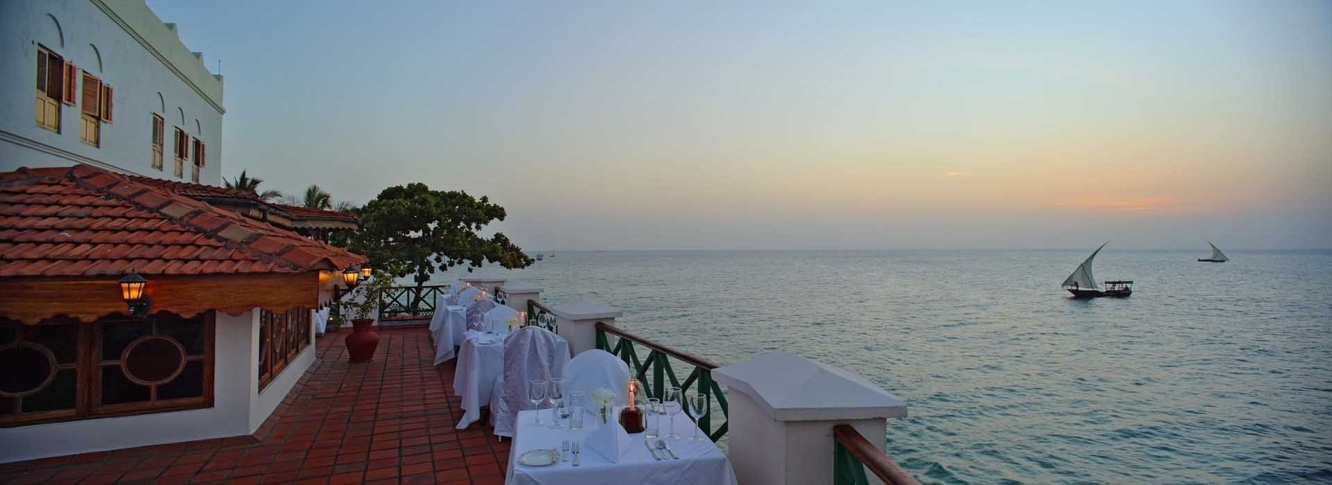 Zanzibar Serena terrace dining